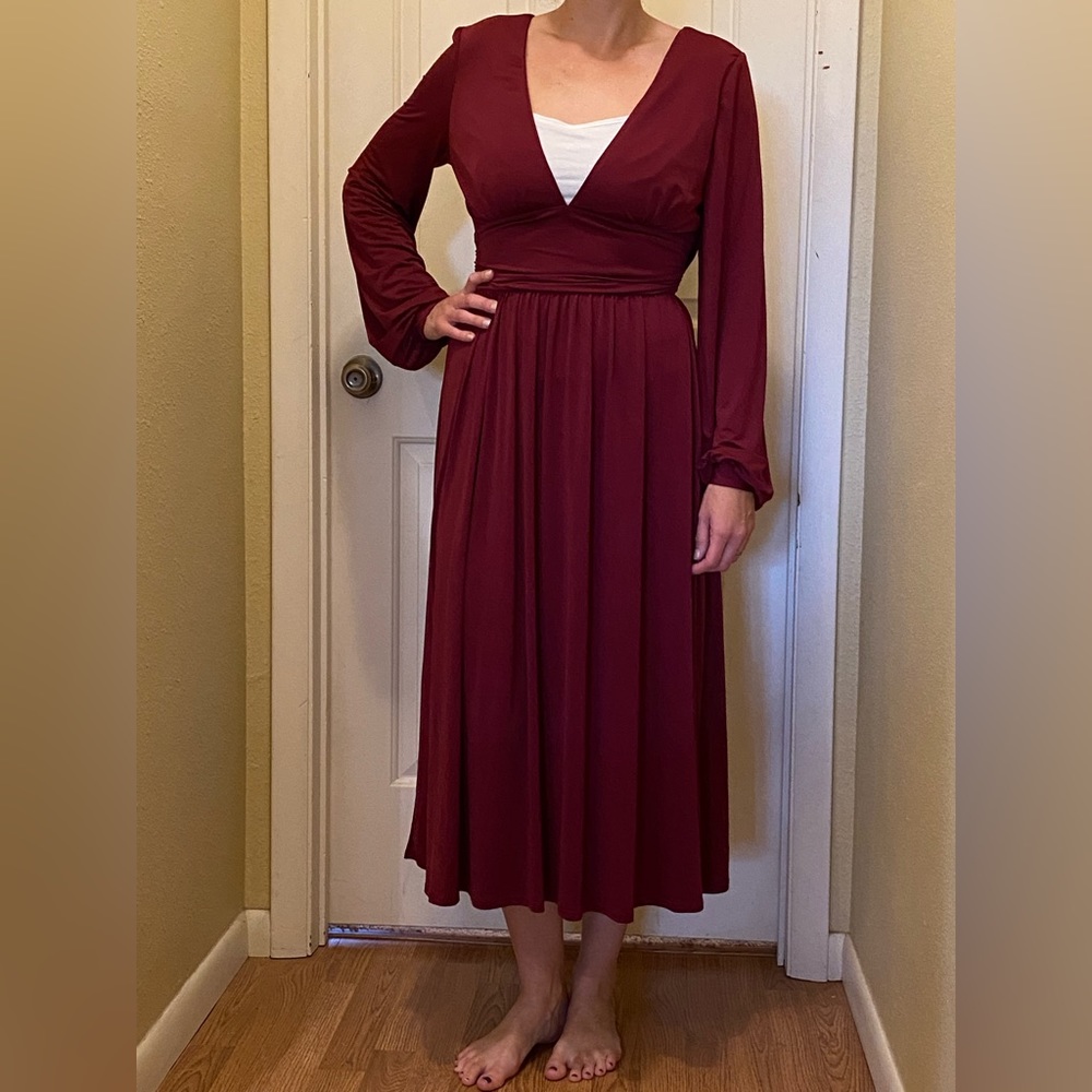 Maroon dress